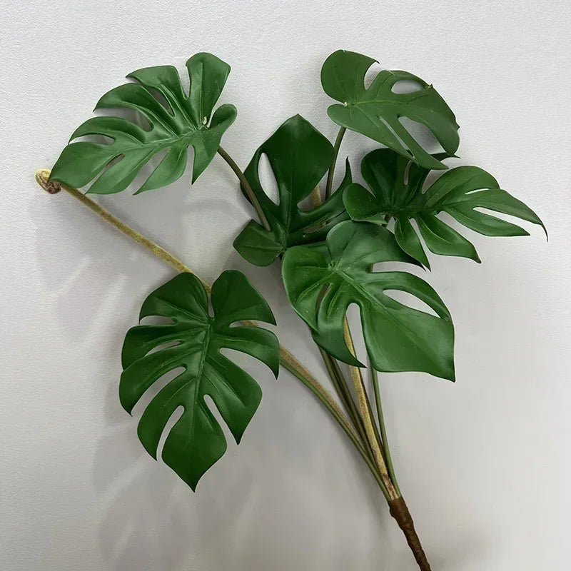 Artificial monstera leaves for indoor decoration green plants - vue 7 sur 8