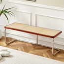 Nordic creative and versatile rattan shoe stool