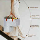 practical felt basket for storing clothes