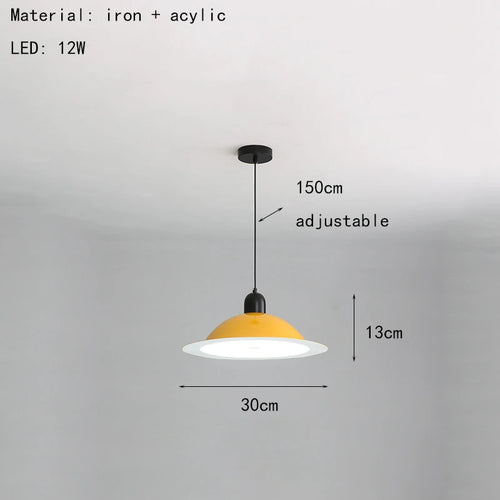 Adjustable wire metal LED pendant light - vue 14 sur 17