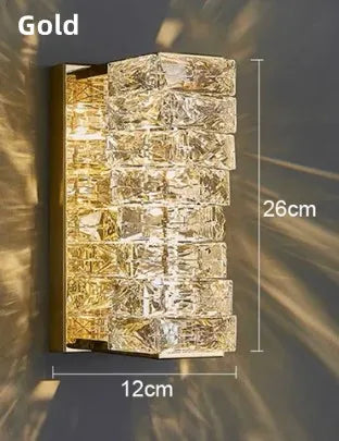 Modern crystal wall light with LED for indoor use - vue 13 sur 18