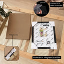 Decorative wooden photo frame for hanging or standing