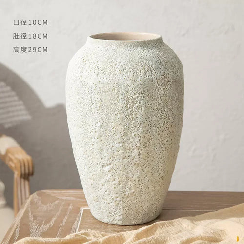 Chinese ceramic vase for decoration and floral arrangement - vue 8 sur 7