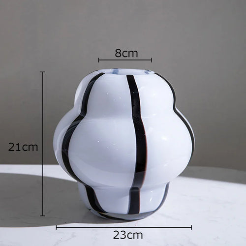 creative glass vase for flowers and modern arrangements - vue 14 sur 14