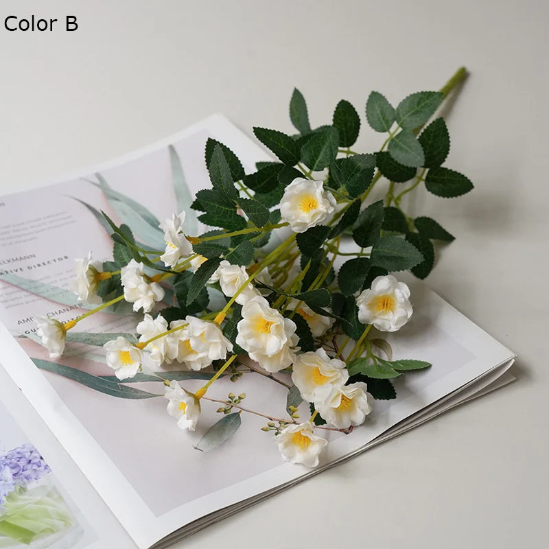 Artificial silk rose flowers for weddings and decoration - vue 11 sur 13