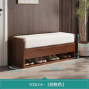 Nordic wooden changing stool with integrated storage