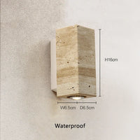 Wabi sabi marble LED wall light for interior decoration