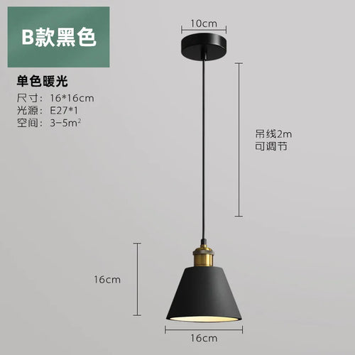 Industrial style LED pendant light - vue 17 sur 22