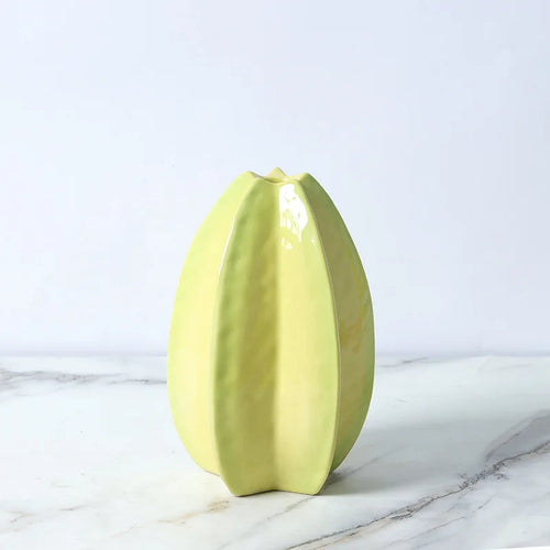 ceramic fruit vase for decoration with dried flowers - vue 9 sur 8