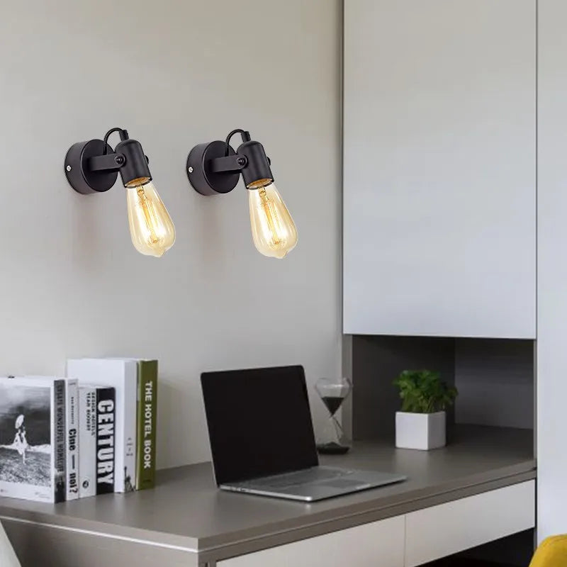 Modern Nordic wall light, simple and creative iron design