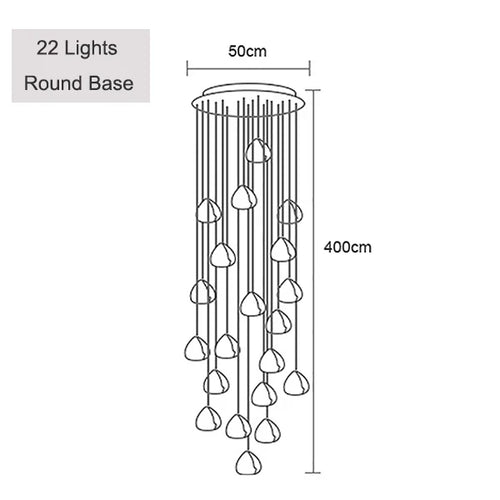 Modern crystal pendant light for stylish illumination - vue 11 sur 15