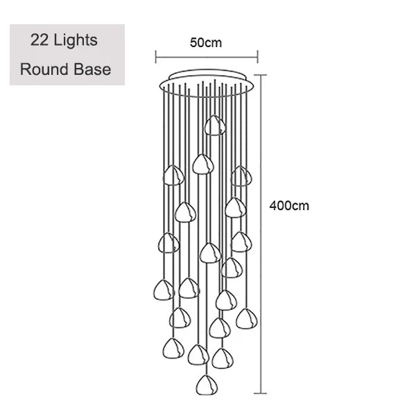 Modern crystal pendant light for stylish illumination - vue 11 sur 15