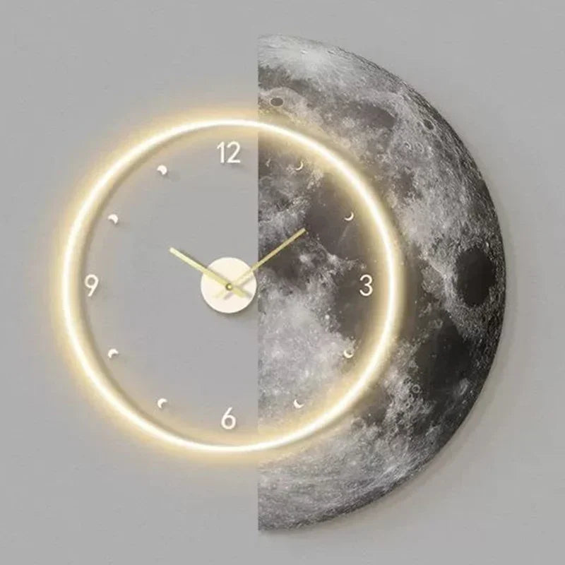 modern design led wall clock for home decor