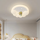 modern LED ceiling light with clouds and bubbles for children's bedrooms