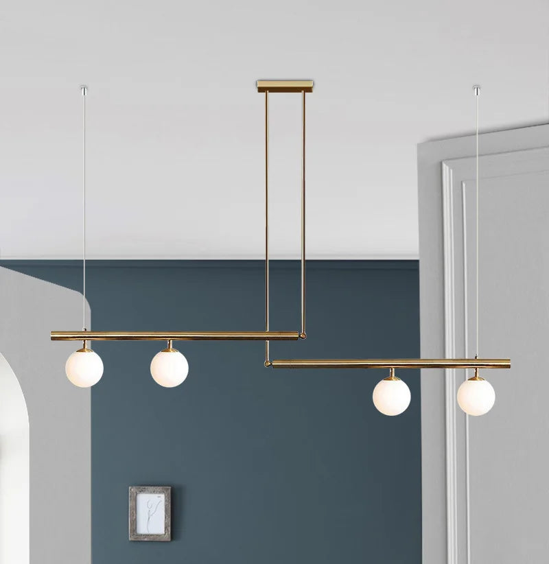 Modern minimalist living room chandelier