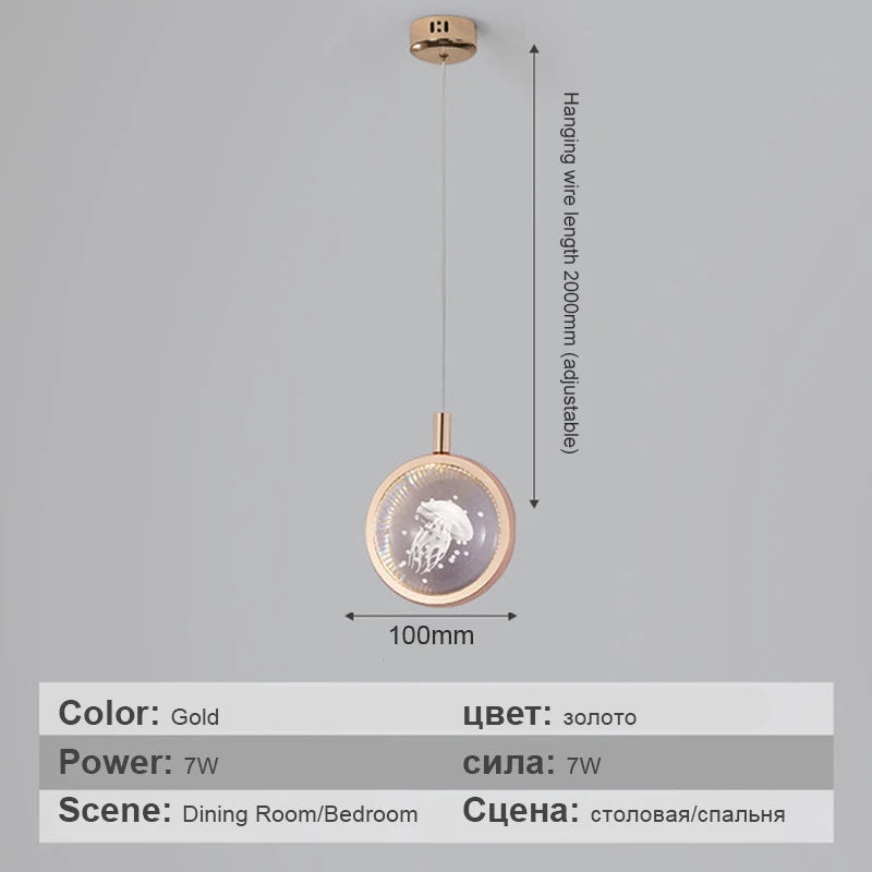 Luxury crystal pendant light for modern interior decor