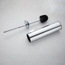 Wall-mounted stainless steel toilet brush holder for bathroom