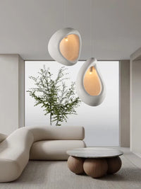 Nordic wabi sabi style pendant light for restaurant and bar
