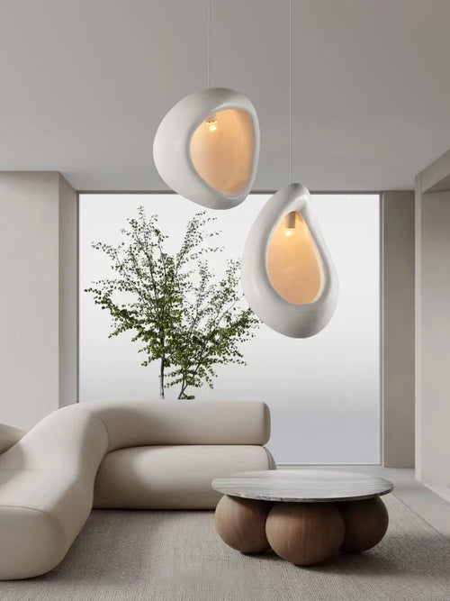 Nordic wabi sabi style pendant light for restaurant and bar