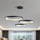 Modern nordic circular LED chandelier, creative design