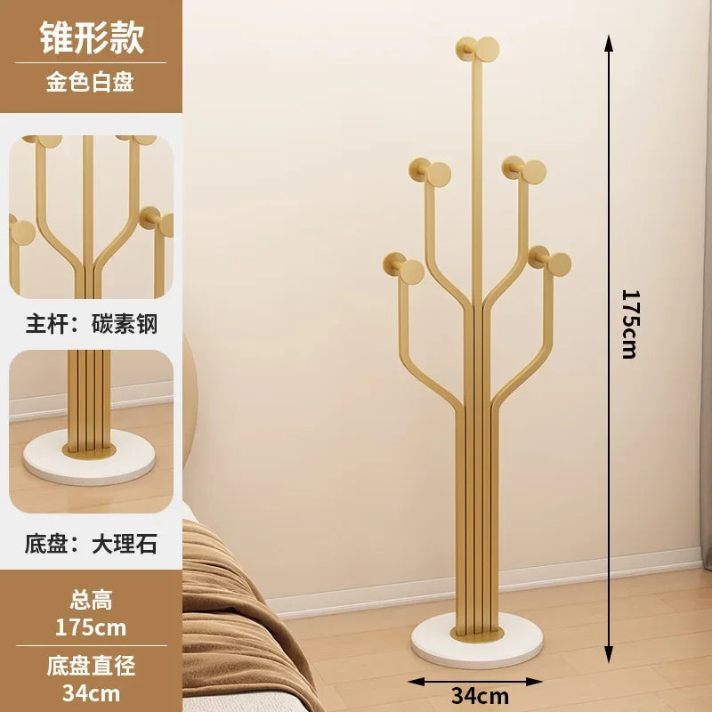 creative wrought iron vertical coat rack for clothes - vue 14 sur 14