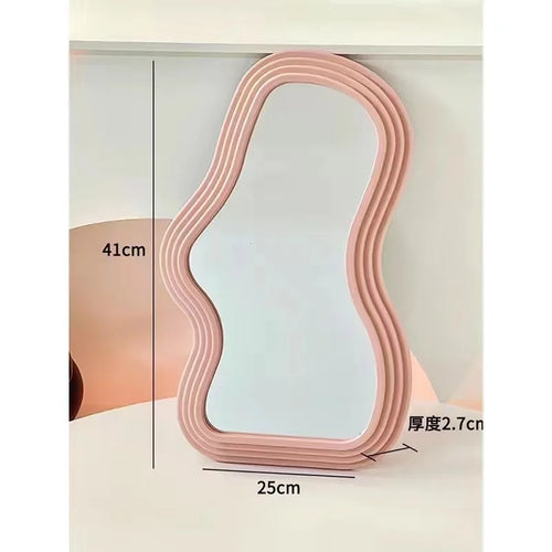 Kawaii cloud wall mirror for home decor and makeup - vue 12 sur 12