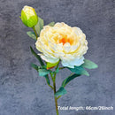 Silk artificial peony bouquet for weddings and home decor