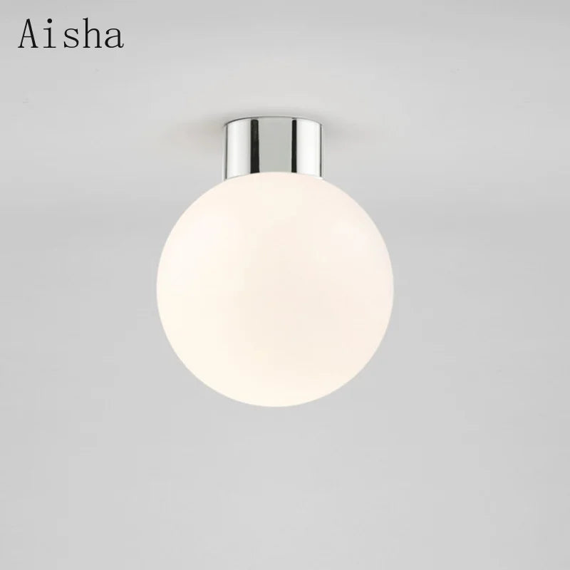Postmodern glass ceiling light for elegant interior decor
