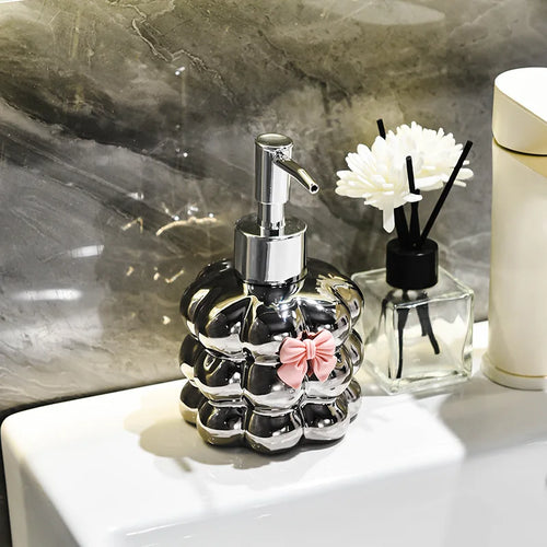 ceramic bottle for shampoo and hand sanitizer - vue 9 sur 10