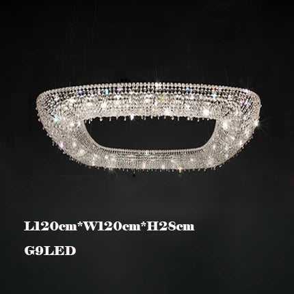 lustre en cristal décoratif pour éclairage intérieur élégant - vue 15 sur 15
