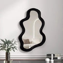 Decorative cloud-shaped hanging makeup mirror