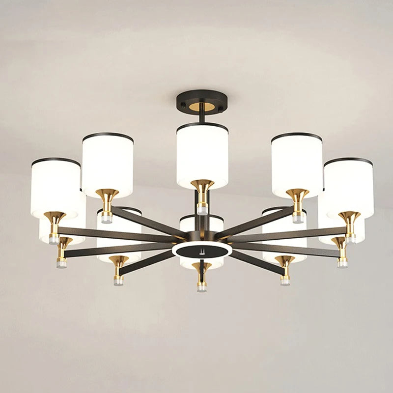 Nordic chandelier 15 lights modern luxury design for bright interiors - vue 4 sur 16