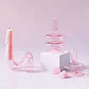 Conical glass candle holder for wedding tables and Nordic decoration