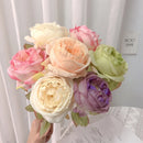 Silk fabric flowers for floral decorations and bouquets
