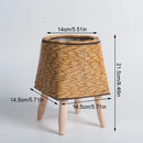 Nordic rattan imitation flower shelf with removable legs