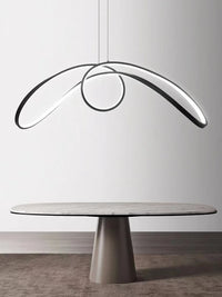 Aluminium butterfly-shaped chandelier with LED lighting