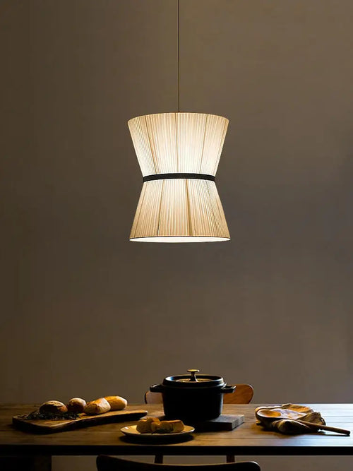 Wabi Sabi fabric chandelier for modern interior decor