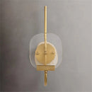 Luxury brass and crystal LED wall light with modern design
