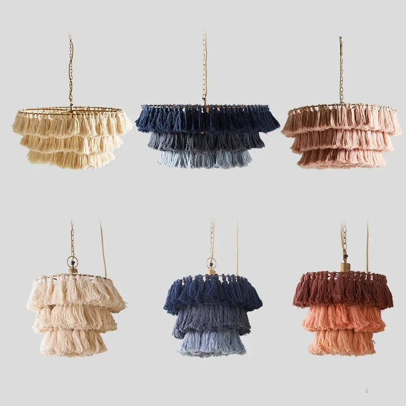 Creative vintage bohemian woven chandelier for stylish interiors - vue 6 sur 26