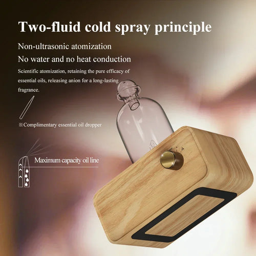 glass essential oil diffuser with professional nebulizer - vue 4 sur 7