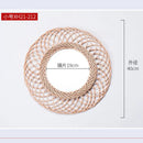 rattan wall mirrors for creative interior decoration