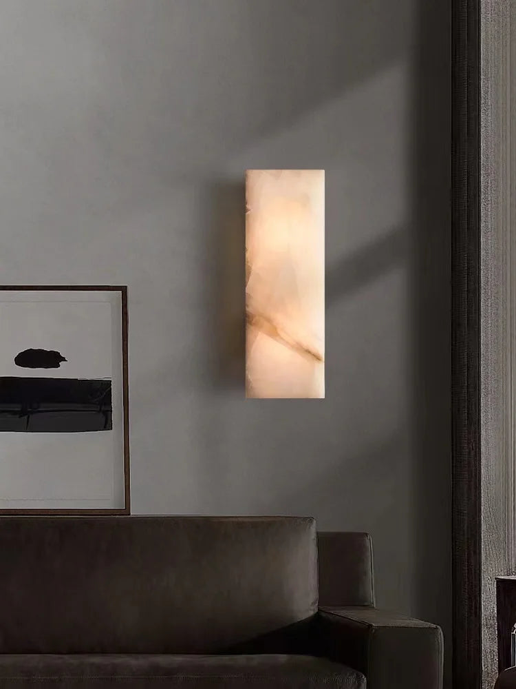 applique murale led rétro en marbre étanche pour extérieur - vue 2 sur 9