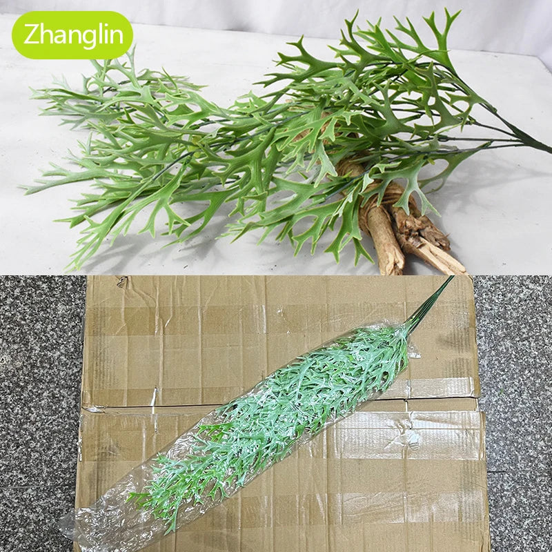 Artificial succulent plants for festive wall decoration