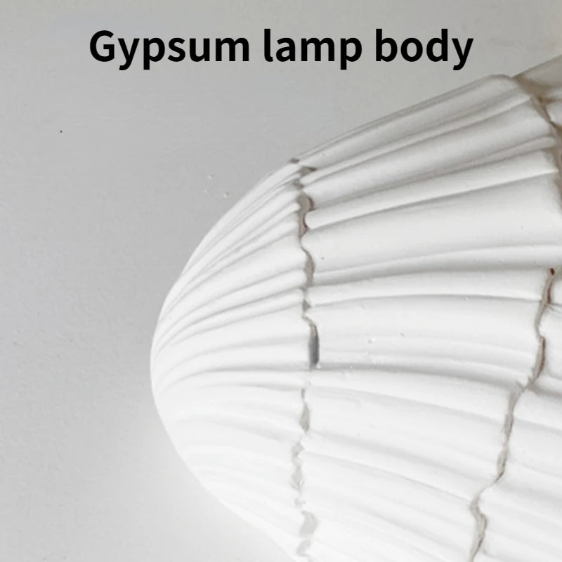 Modern creative LED gypsum shell wall light - vue 5 sur 9