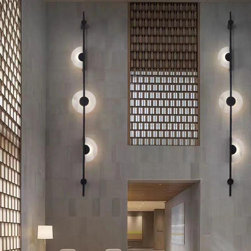 Modern marble acrylic wall light for elegant interiors