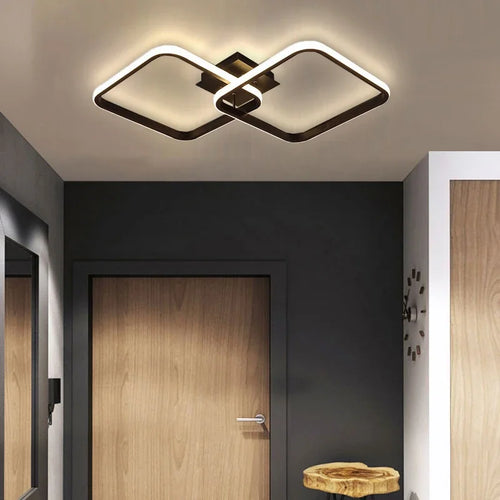 Modern LED chandelier for hallway, corridor and indoor spaces - vue 3 sur 24
