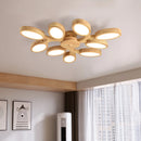 Modern LED chandelier with tree design for interior decor