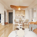 Japanese-style decorative retro hemp rope pendant light