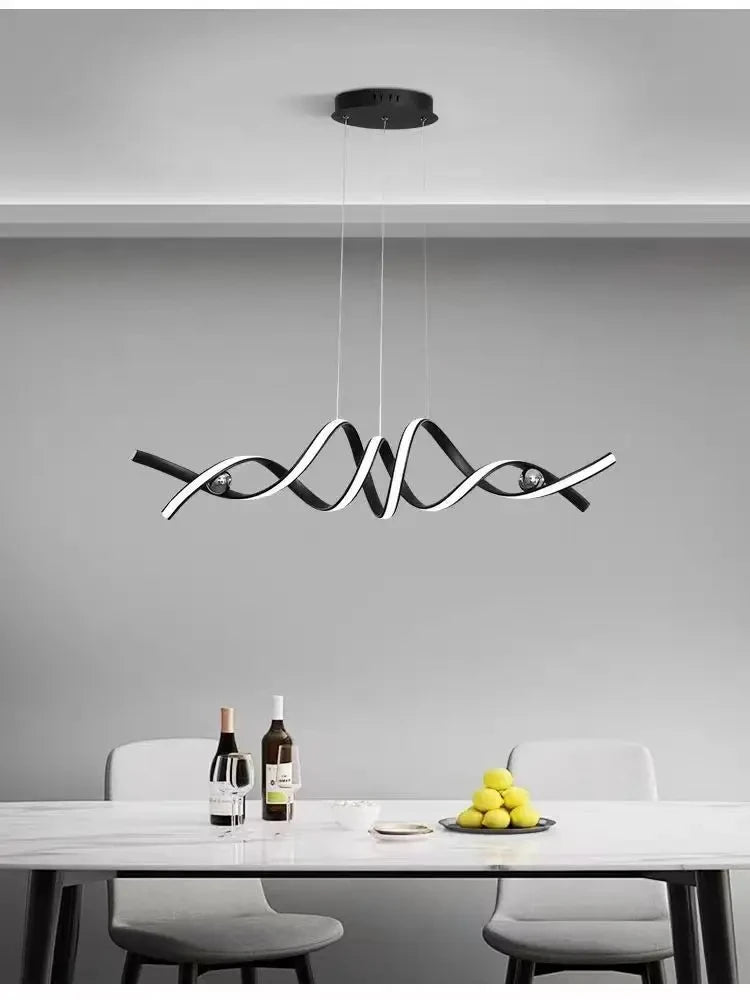 Modern glass chandelier for indoor lighting