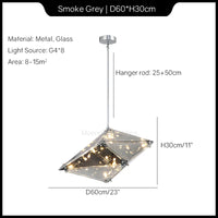 Modern crystal chandelier with water drop design for interiors